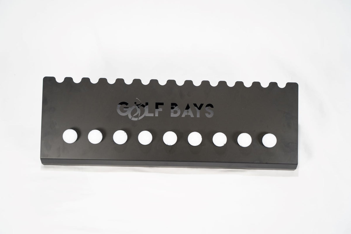GolfBays Club Display Rack – Holds 14 Clubs & 9 Golf Balls