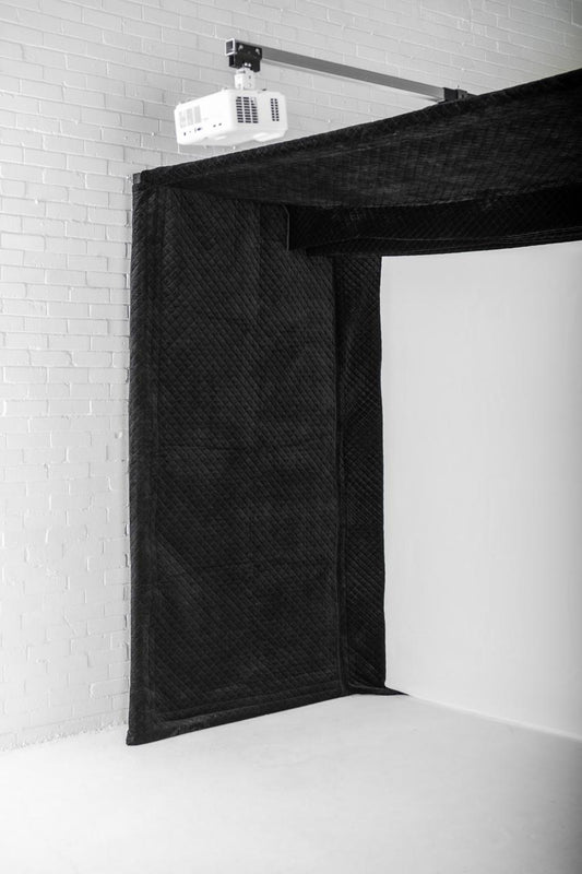 GolfBays Lux Golf Simulator Hitting Enclosure – 12'4" × 8'10"