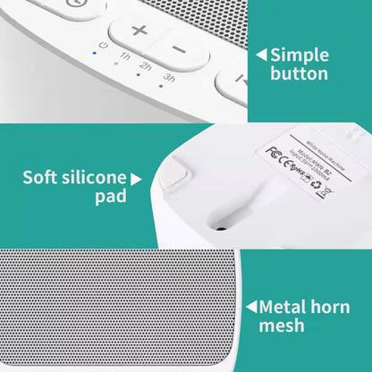 Sleep Sound White Noise Machine with Memory Function 32 Levels of Volume, 40 Natural Soothing Sounds Sleep Therapy