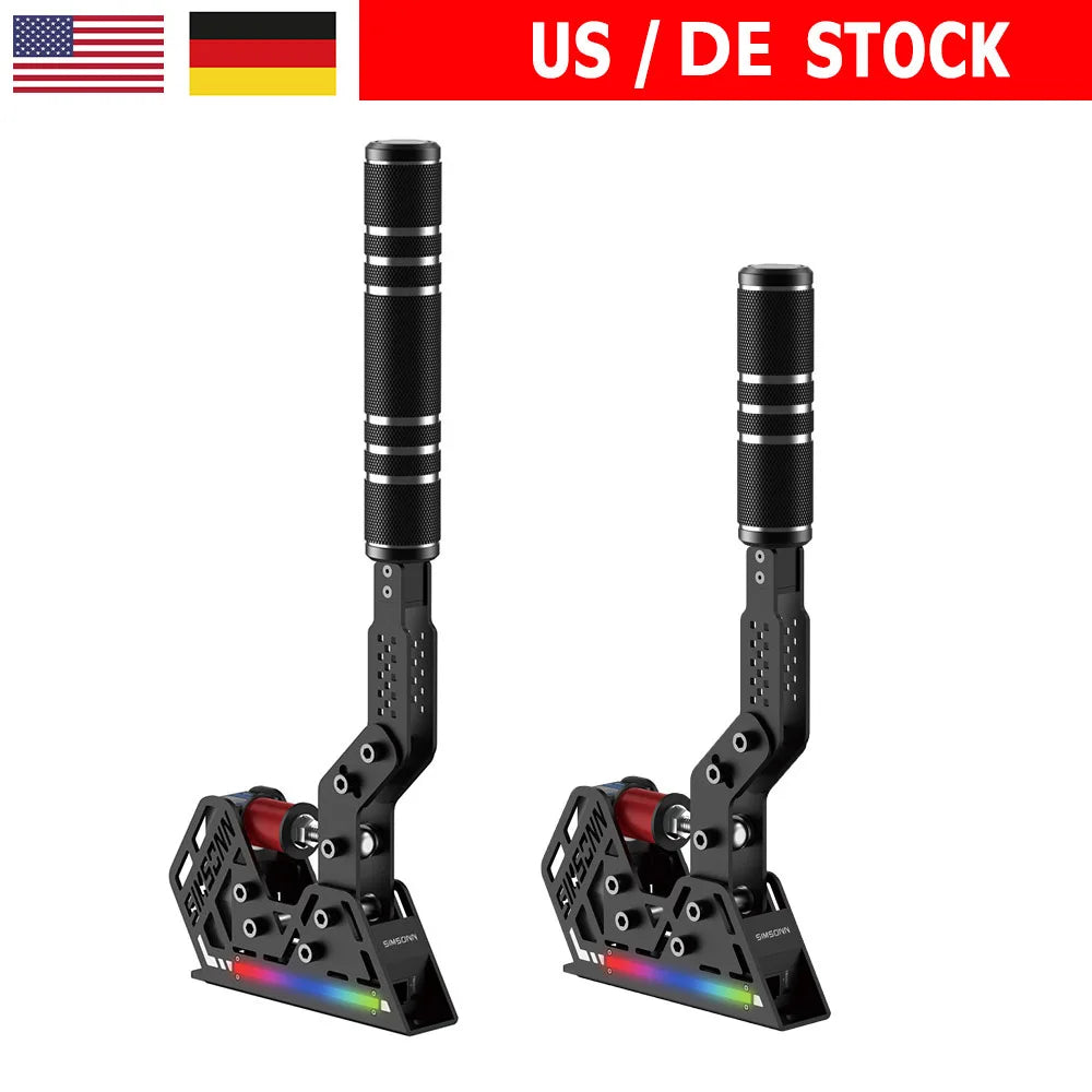 HB Pro Sim Racing Handbrake RGB Racing Simulator Handbrake High Precision Pressure Sensor 13/20Cm Handle
