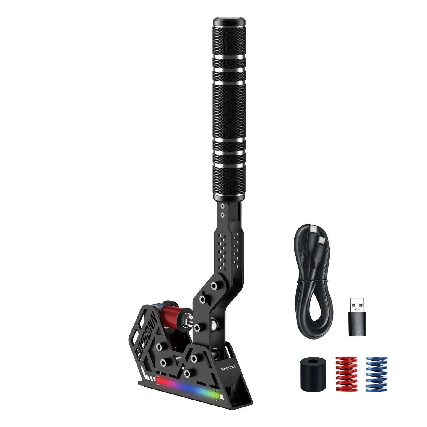 HB Pro Sim Racing Handbrake RGB Racing Simulator Handbrake High Precision Pressure Sensor 13/20Cm Handle