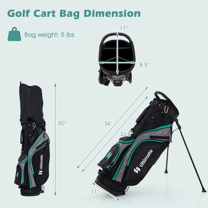 Ultimate Men'S Golf Complete Set with Rain Hood, 13 Pieces, Green