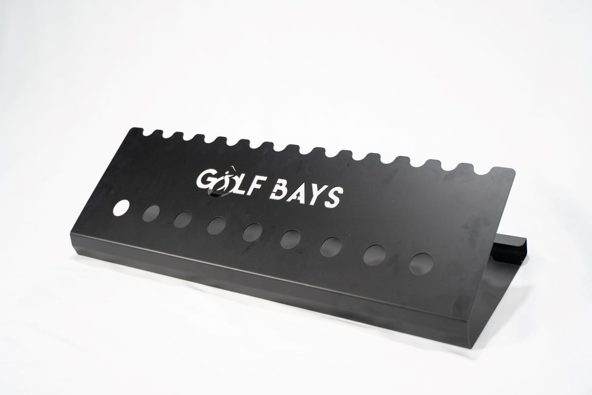 GolfBays Club Display Rack – Holds 14 Clubs & 9 Golf Balls