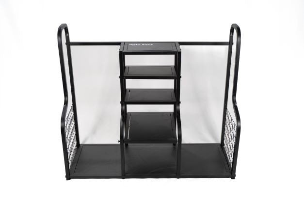 GolfBays Dual Golf Bag Display & Storage Organizer