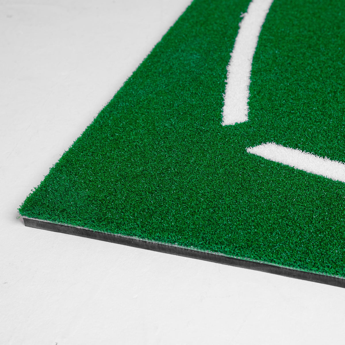 GolfBays Academy Golf Hitting Mat – 4'11" × 4'11" with Alignment Guides