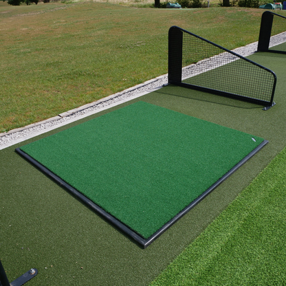 GolfBays Standard Golf Hitting Mat – 4'11" × 4'11" Synthetic Turf