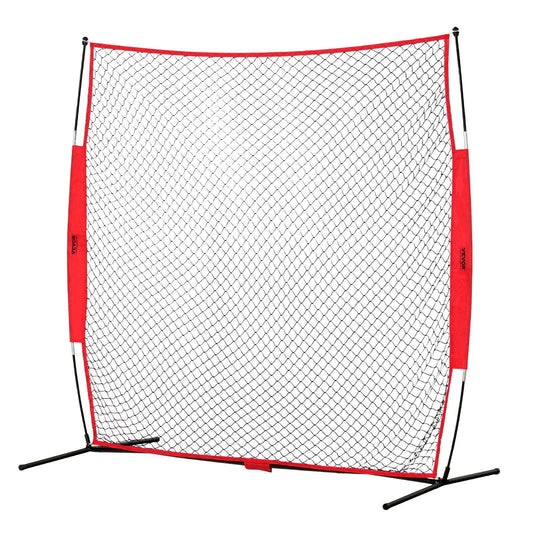 Portable 7x7 ft Ball Sports Backstop Net with Carry Bag