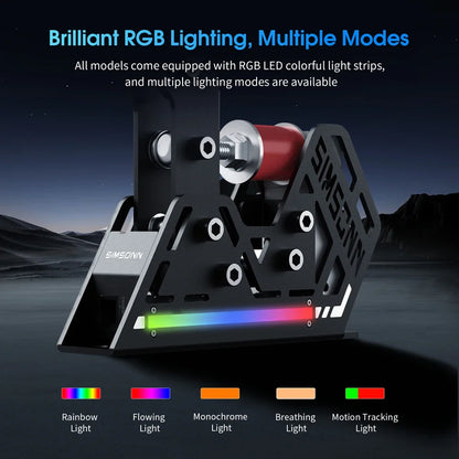 HB Pro Sim Racing Handbrake RGB Racing Simulator Handbrake High Precision Pressure Sensor 13/20Cm Handle