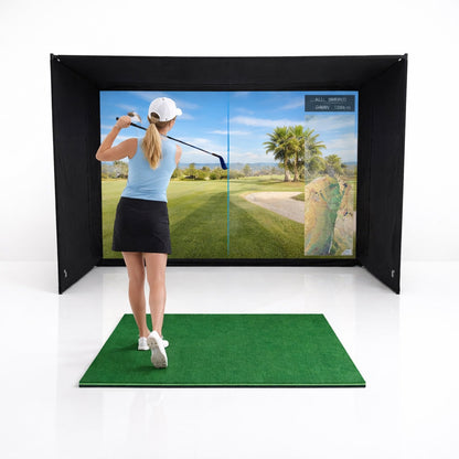 GolfBays EasySim Golf Simulator Enclosure – 10'9" × 8'2"