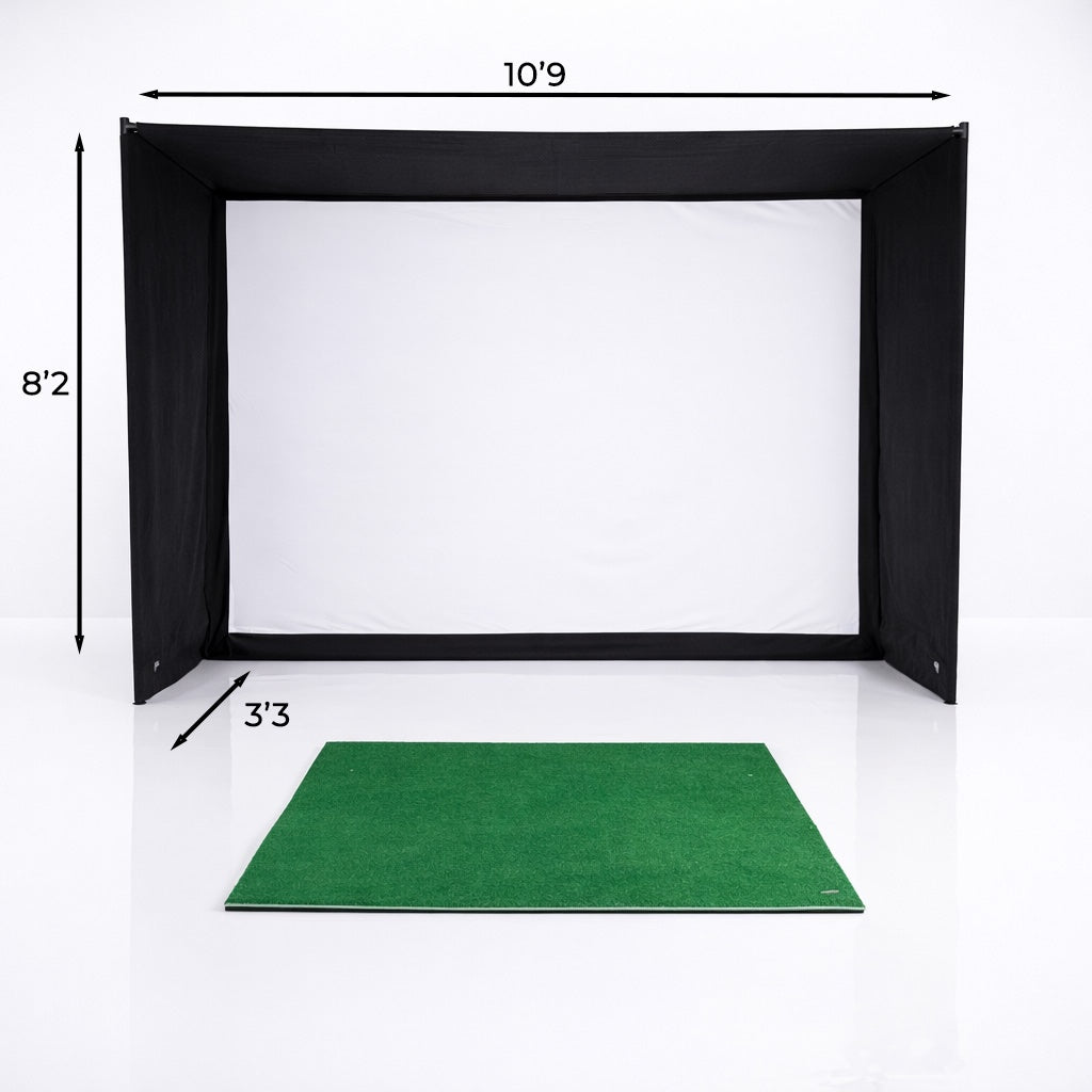 GolfBays EasySim Golf Simulator Enclosure – 10'9" × 8'2"