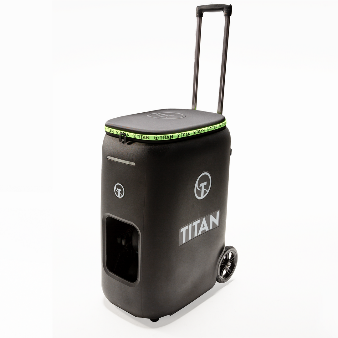 Titan ONE pickleball machine view